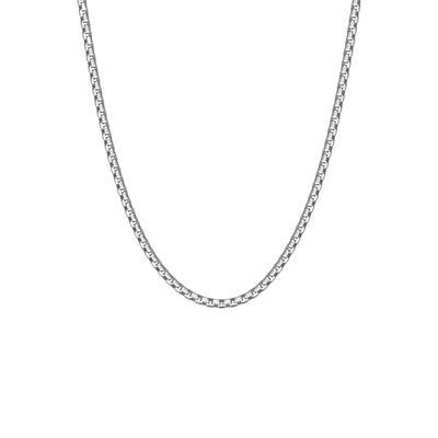 Boxed - Silver - Adjustable Chain Necklace (50-60cm) - NBOX01