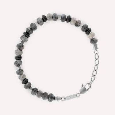 Stones Cyrus - Gemstone Bracelet Graphite - SBC/002