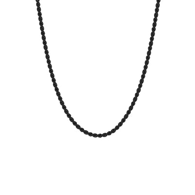 Helix - Black - Adjustable Chain Necklace (50-60cm) - HEL02