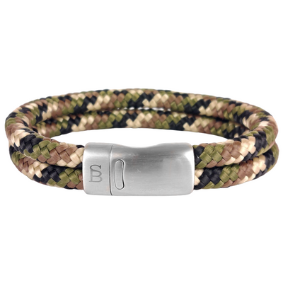 Lake – Camouflage – double braided cord ropes - 12mm sporty bracelet - RBL/001