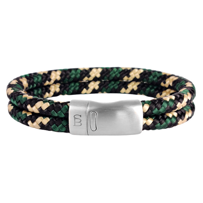 Lake – Hunter Camo – double braided cord ropes - 12mm sporty bracelet - RBL/010