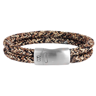 Lake – Rusty – double braided cord ropes - 12mm sporty bracelet - RBL/003