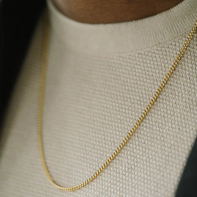 Minimal - 18K Gold (PVD) - Adjustable Chain Necklace (50-60cm) - MIN03