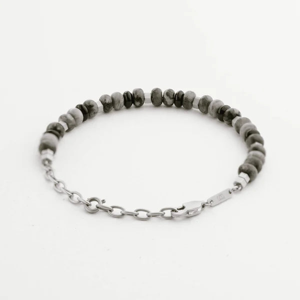 Stones Cyrus - Gemstone Bracelet Graphite - SBC/002