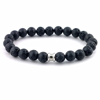 Stones Basic - Lava -8mm grounding matte stone bracelet- SBB/002