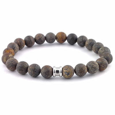 Stones Basic - Matt Bronzite -8mm grounding matte stone bracelet- SBB/011